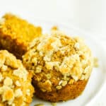 Cottage Cheese Pumpkin Streusel Muffins