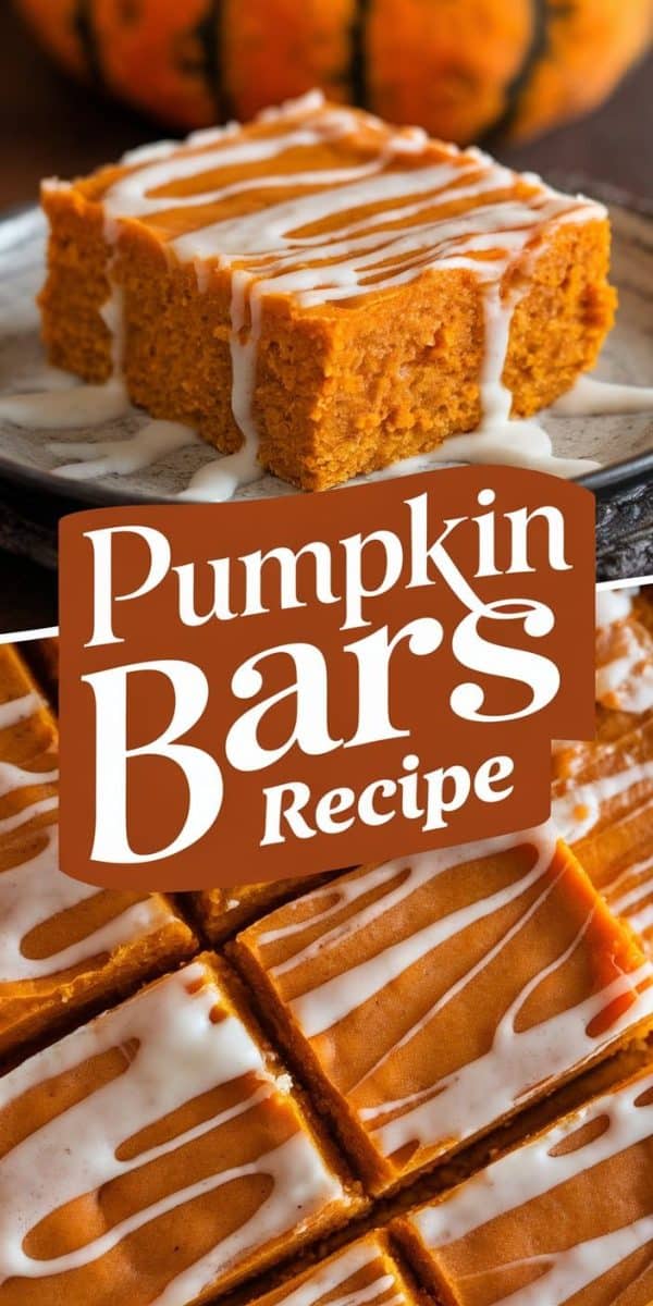 Pumpkin Bars Recipe