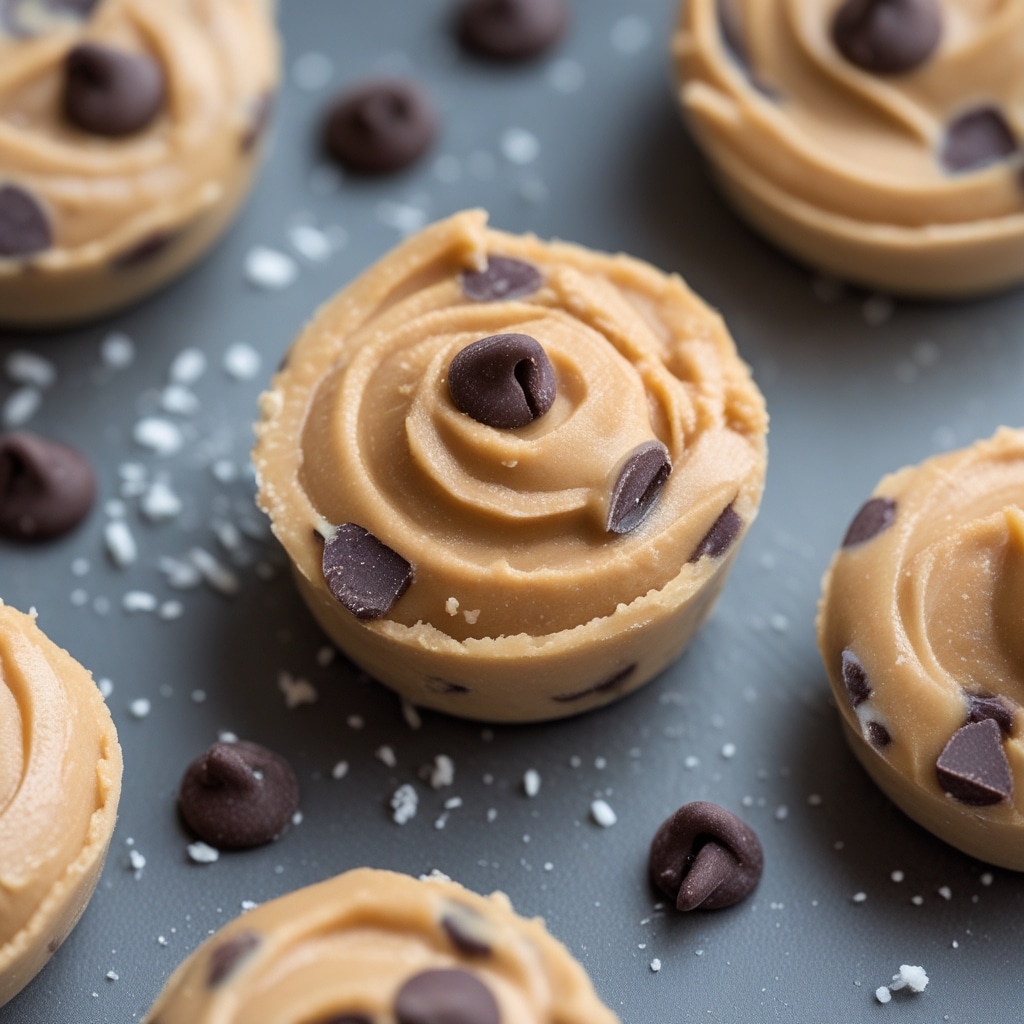 Frozen Greek Yogurt Peanut Butter Bites with Chocolate Chips