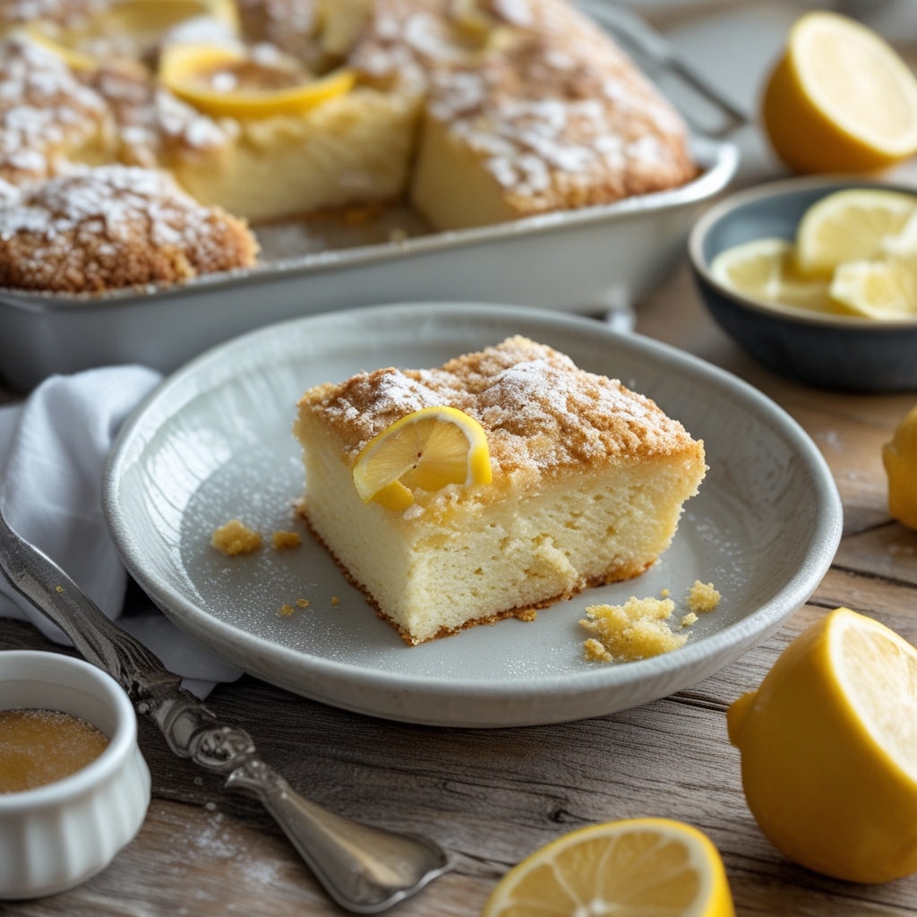 Irresistible Lemon Dump Cake – So Easy & Delicious!