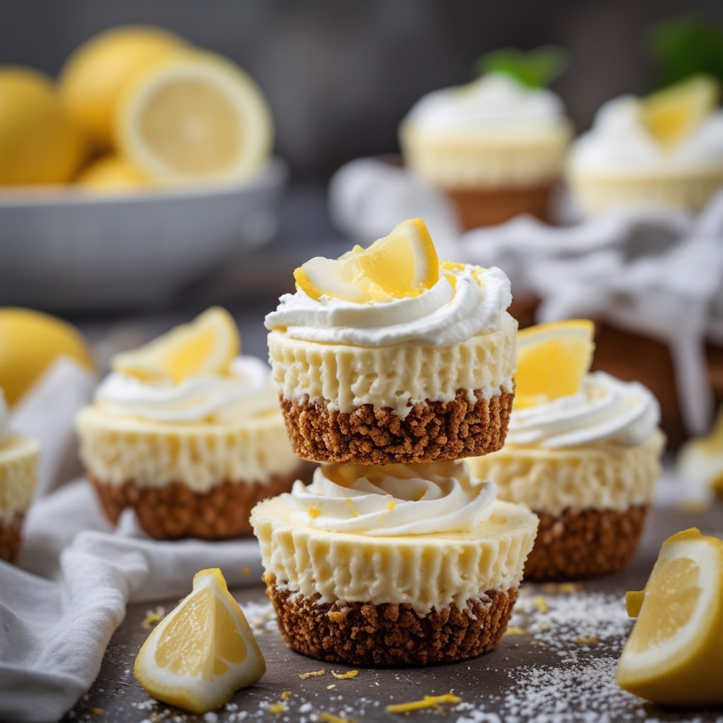 No-Bake Cottage Cheese Lemon Cheesecake Bites