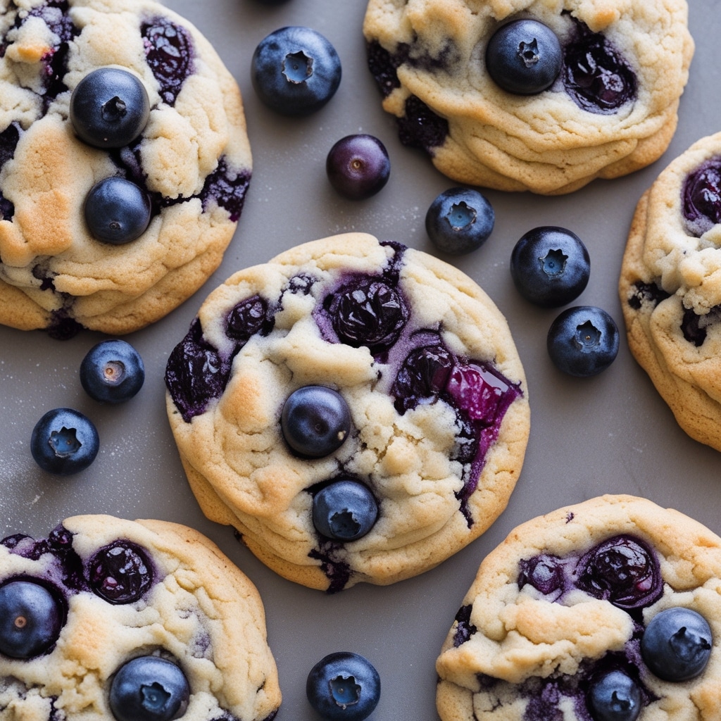 Soft & Chewy Blueberry Cookies