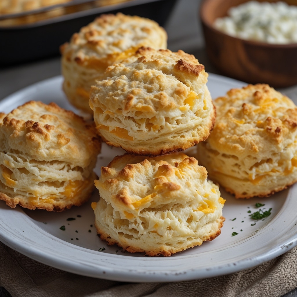 Keto Air Fryer Cheddar Cottage Cheese Biscuits
