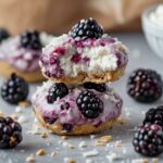 No-Bake Cottage Cheese Blackberry Protein Bites