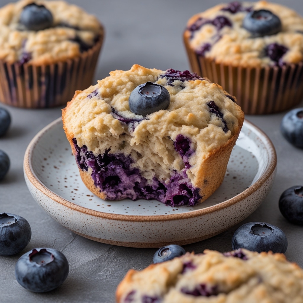 High-Protein Cottage Cheese Blueberry Muffin Tops