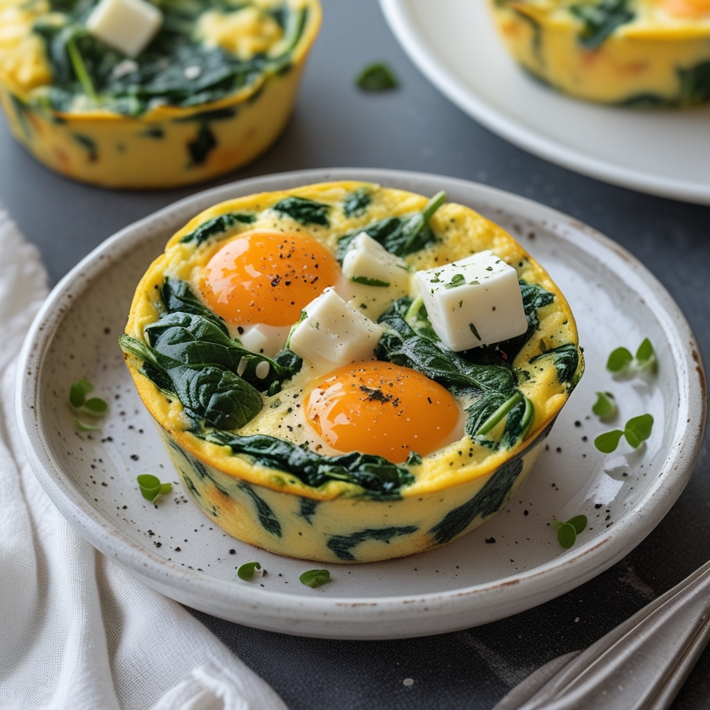 Savory Spinach & Feta Egg Muffins