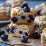 Protein Cottage Cheese Blueberry Muffin Bars