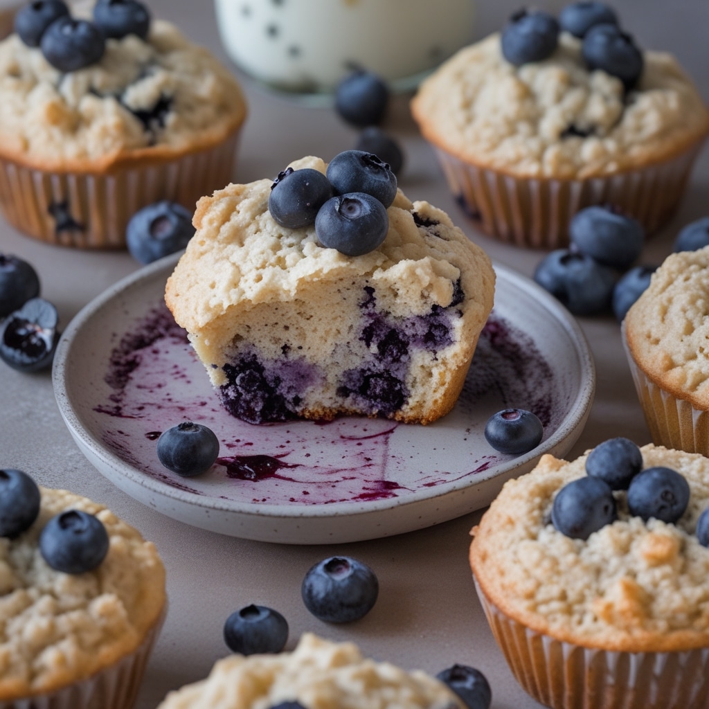High-Protein Cottage Cheese Blueberry Muffin Tops
