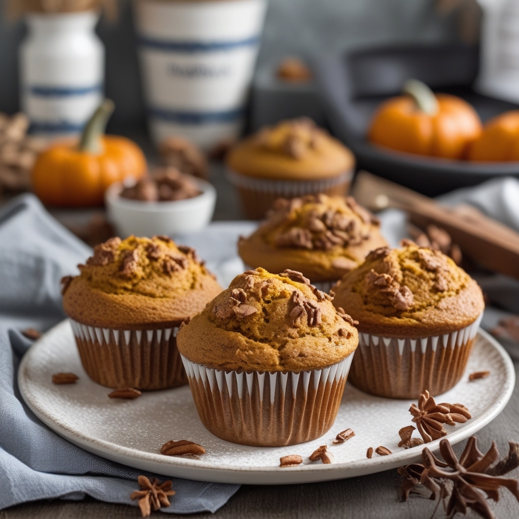 Moist Greek Yogurt Pumpkin Muffins Recipe