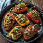Savory Quinoa & Black Bean Stuffed Peppers