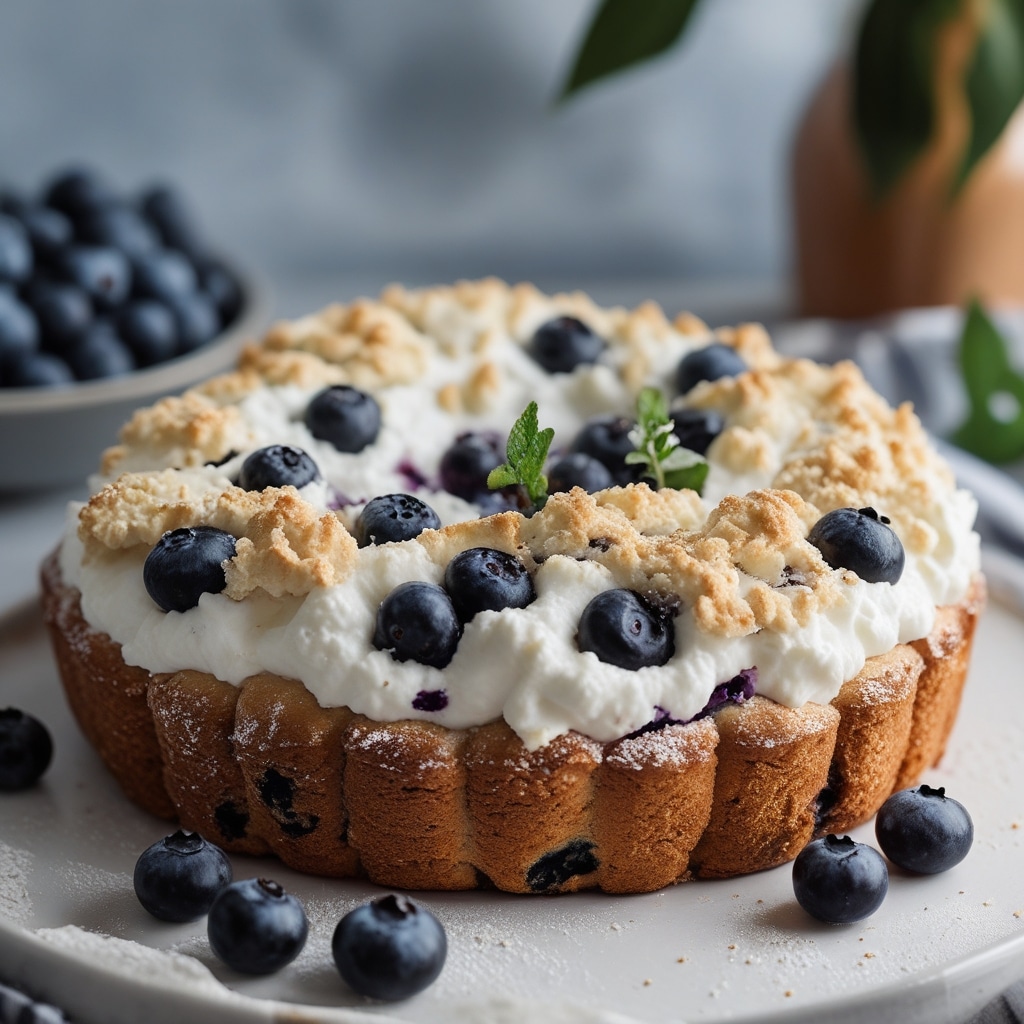 Blueberry Cottage Cheese Cloud Bread