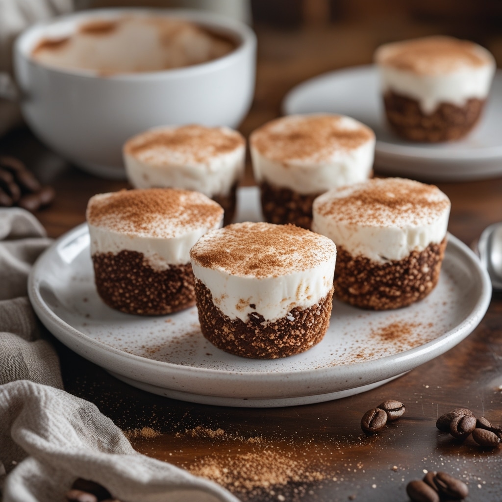 No-Bake Espresso Cottage Cheese Tiramisu Bites