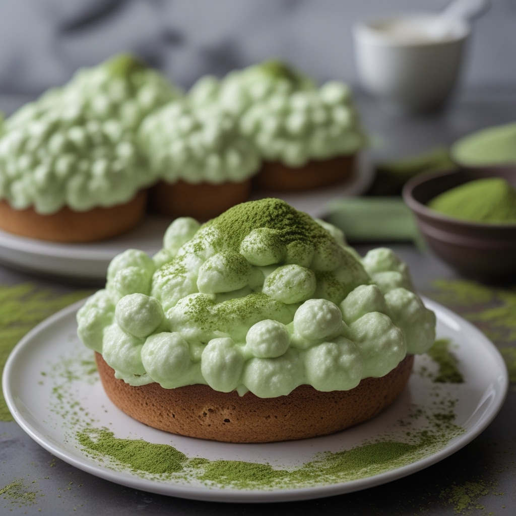 Cottage Cheese Matcha Cloud Bread