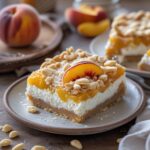 Protein Cottage Cheese Peach Pie Bars