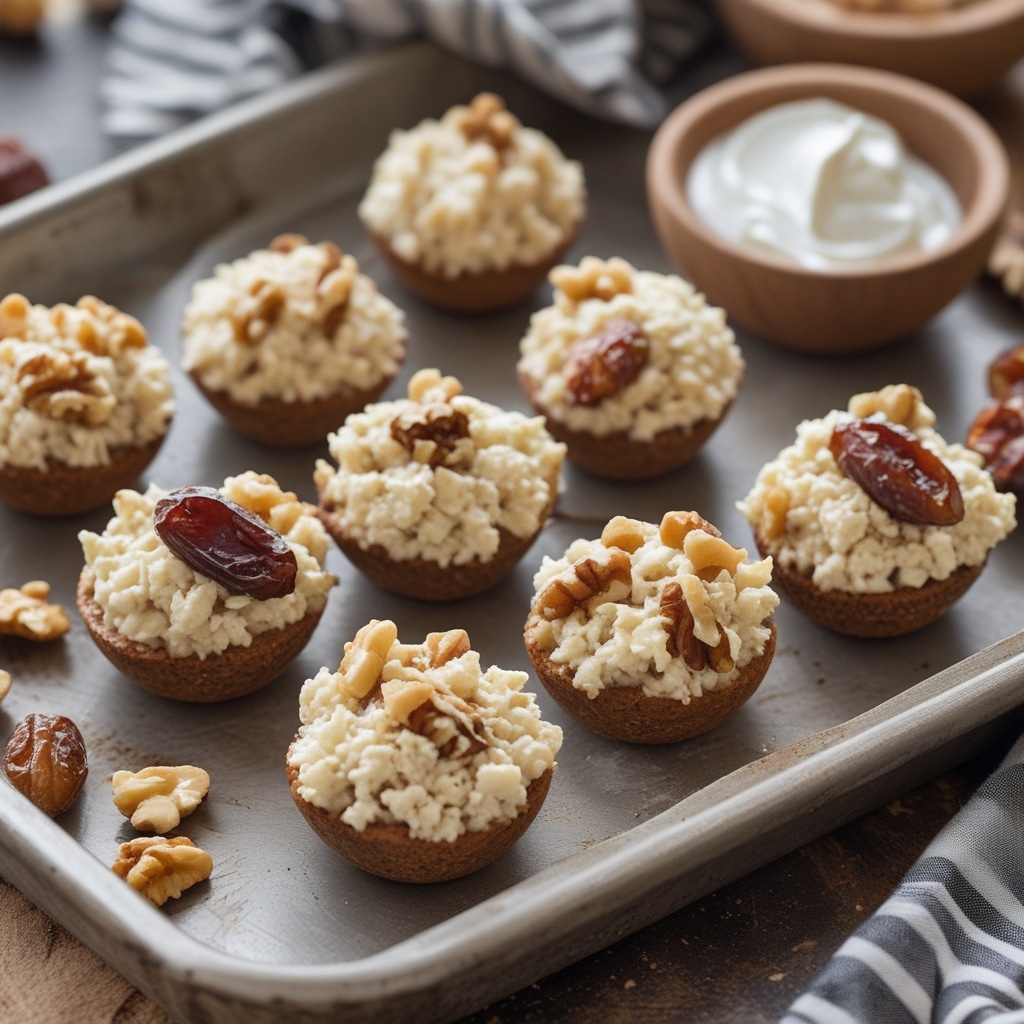 No-Bake Cottage Cheese Date Walnut Bites