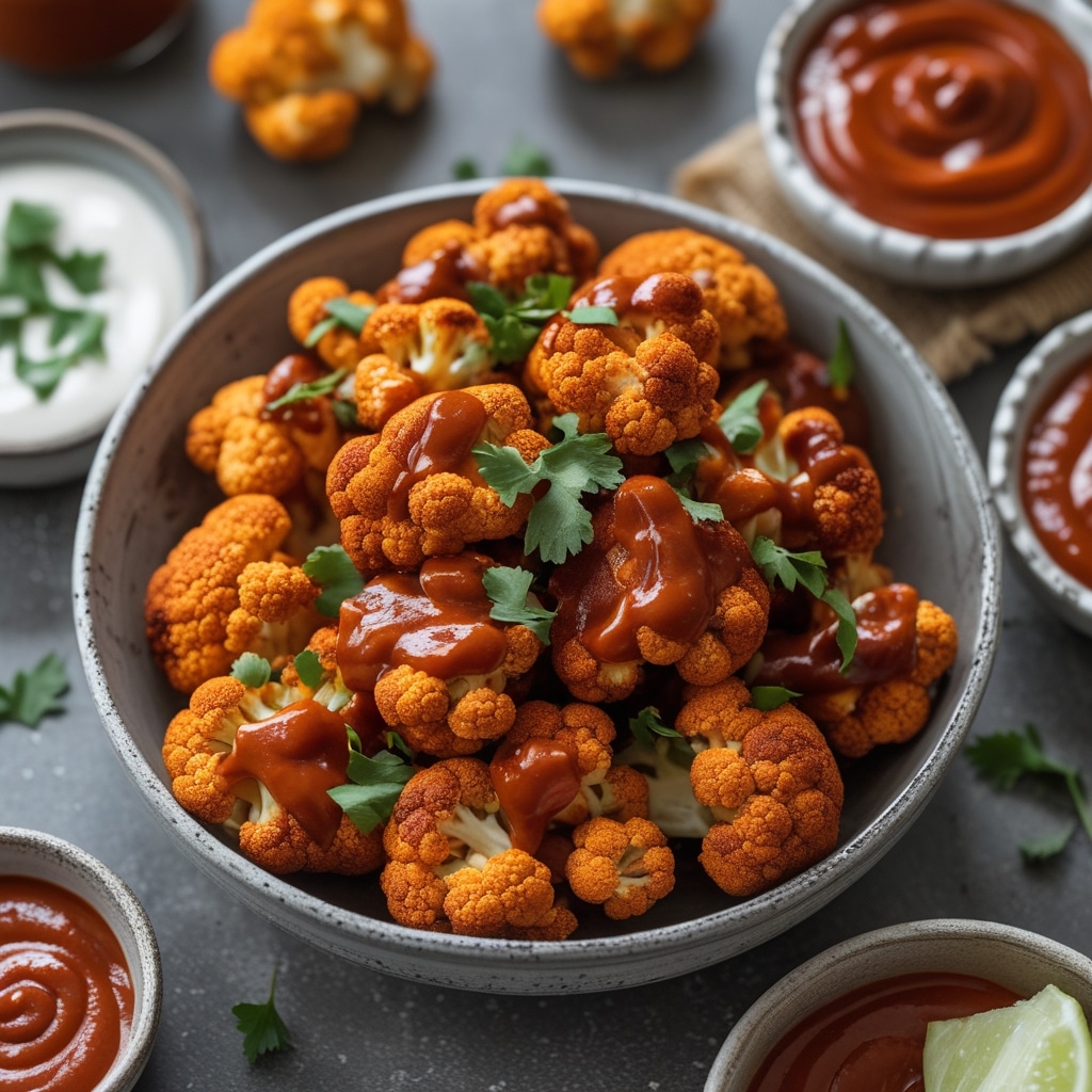 Spicy BBQ Cauliflower Bites