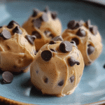 Frozen Greek Yogurt Peanut Butter Bites with Chocolate Chips
