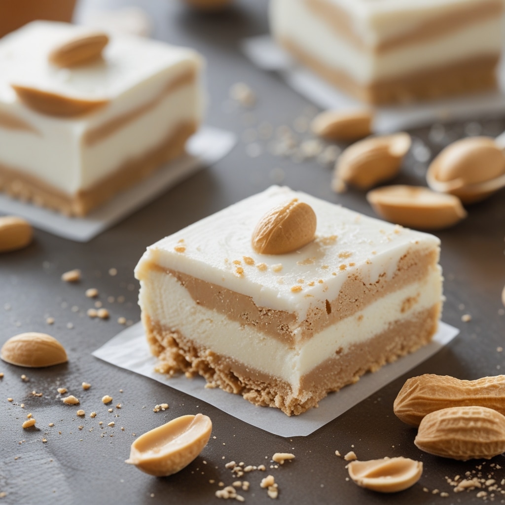 Peanut Butter Frozen Yogurt Bars