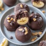 Frozen Chocolate Peanut Butter Banana Bites