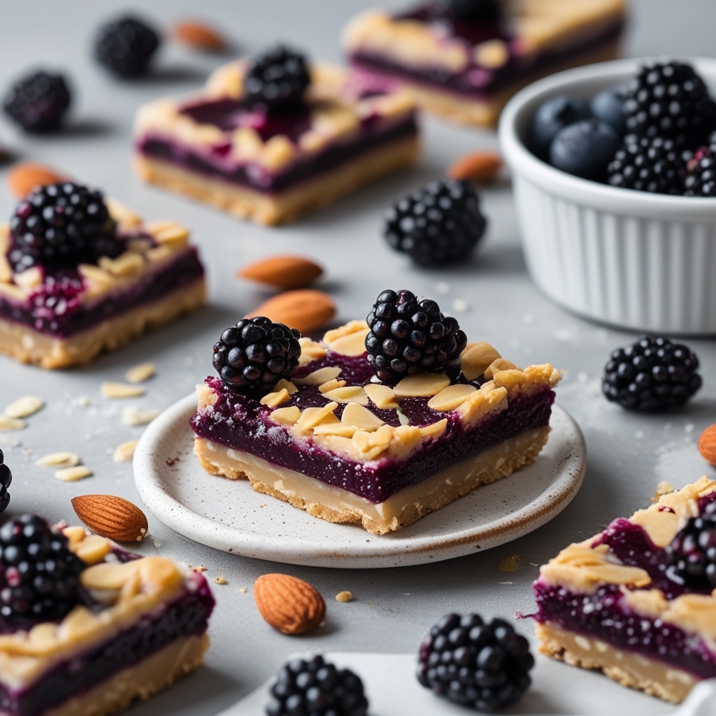 High-Protein Blackberry Almond Pie Bars