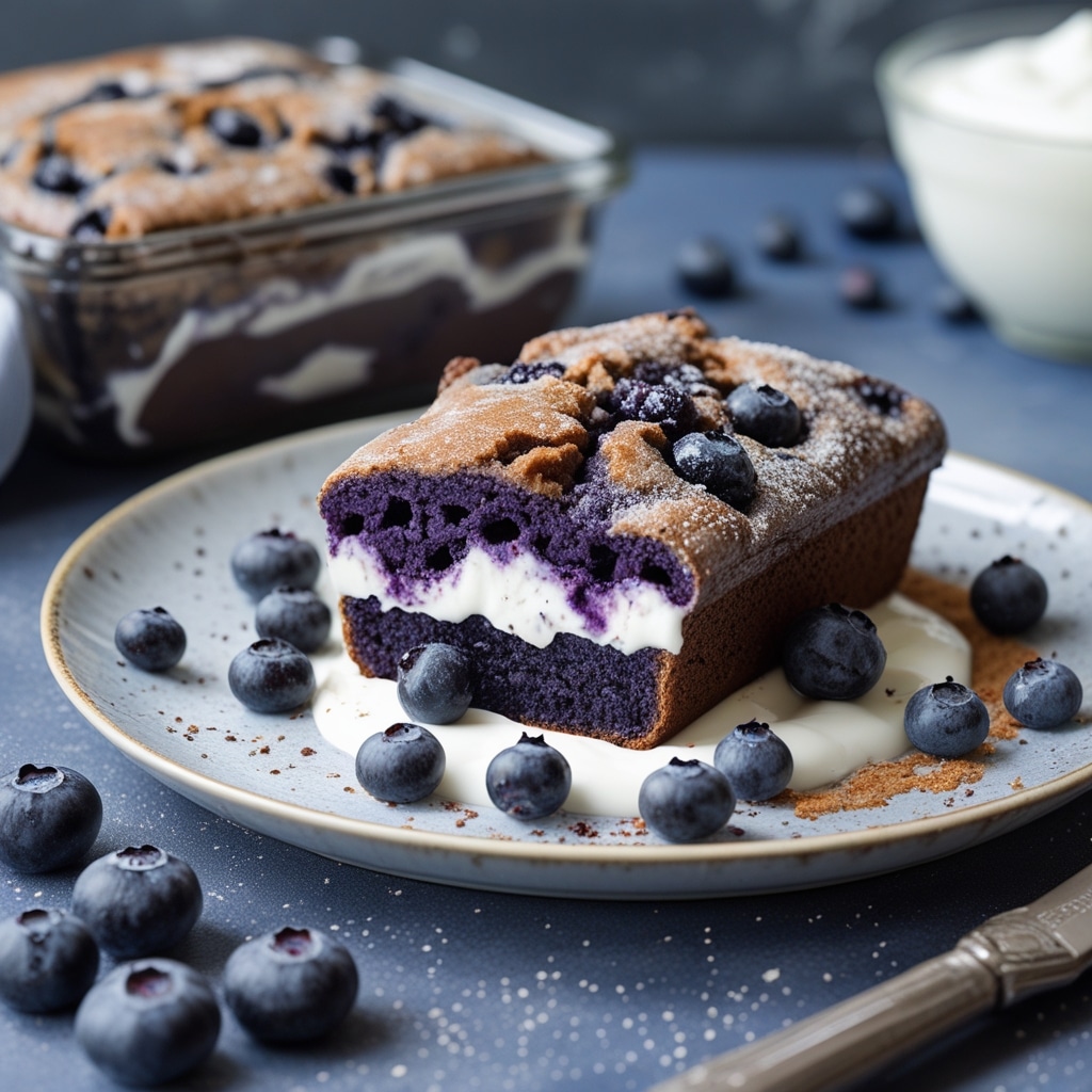 Blueberry Protein Cloud Bread with Greek Yogurt