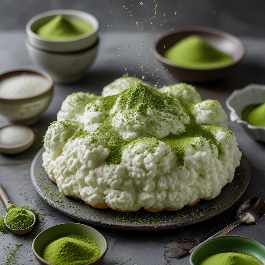 Cottage Cheese Matcha Cloud Bread