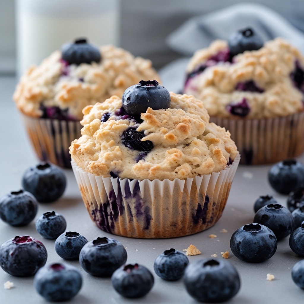 High-Protein Cottage Cheese Blueberry Muffin Tops