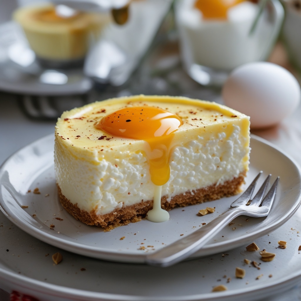 Cottage Cheese Yogurt Egg Cheesecake