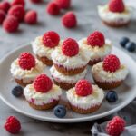 No-Bake Raspberry Cottage Cheese Cheesecake Bites