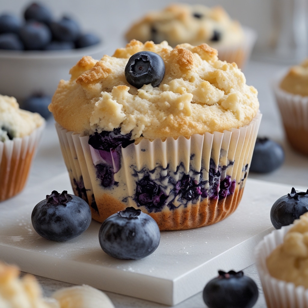 High-Protein Cottage Cheese Blueberry Muffin Tops