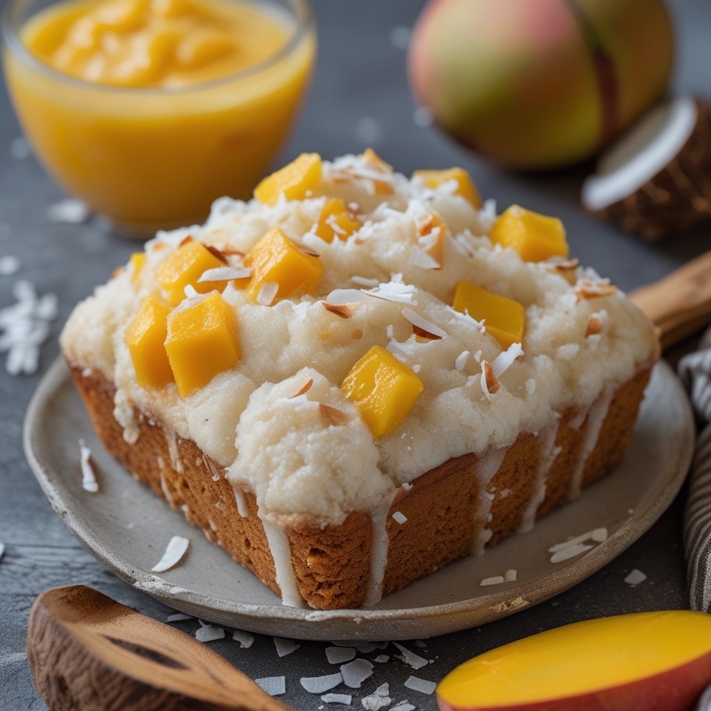 High-Protein Mango Coconut Cloud Bread