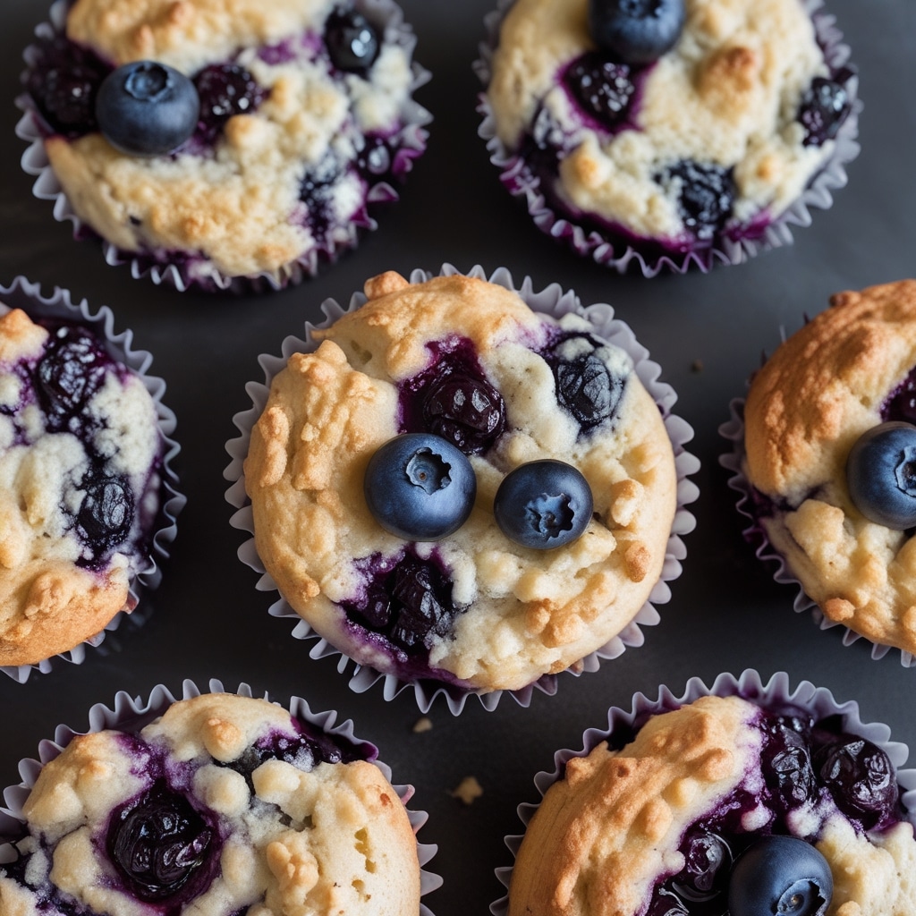 High-Protein Cottage Cheese Blueberry Muffin Tops