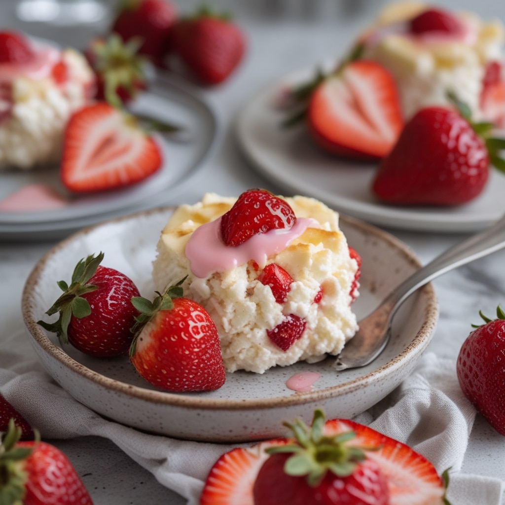 Strawberry Shortcake Cottage Cheese Bites