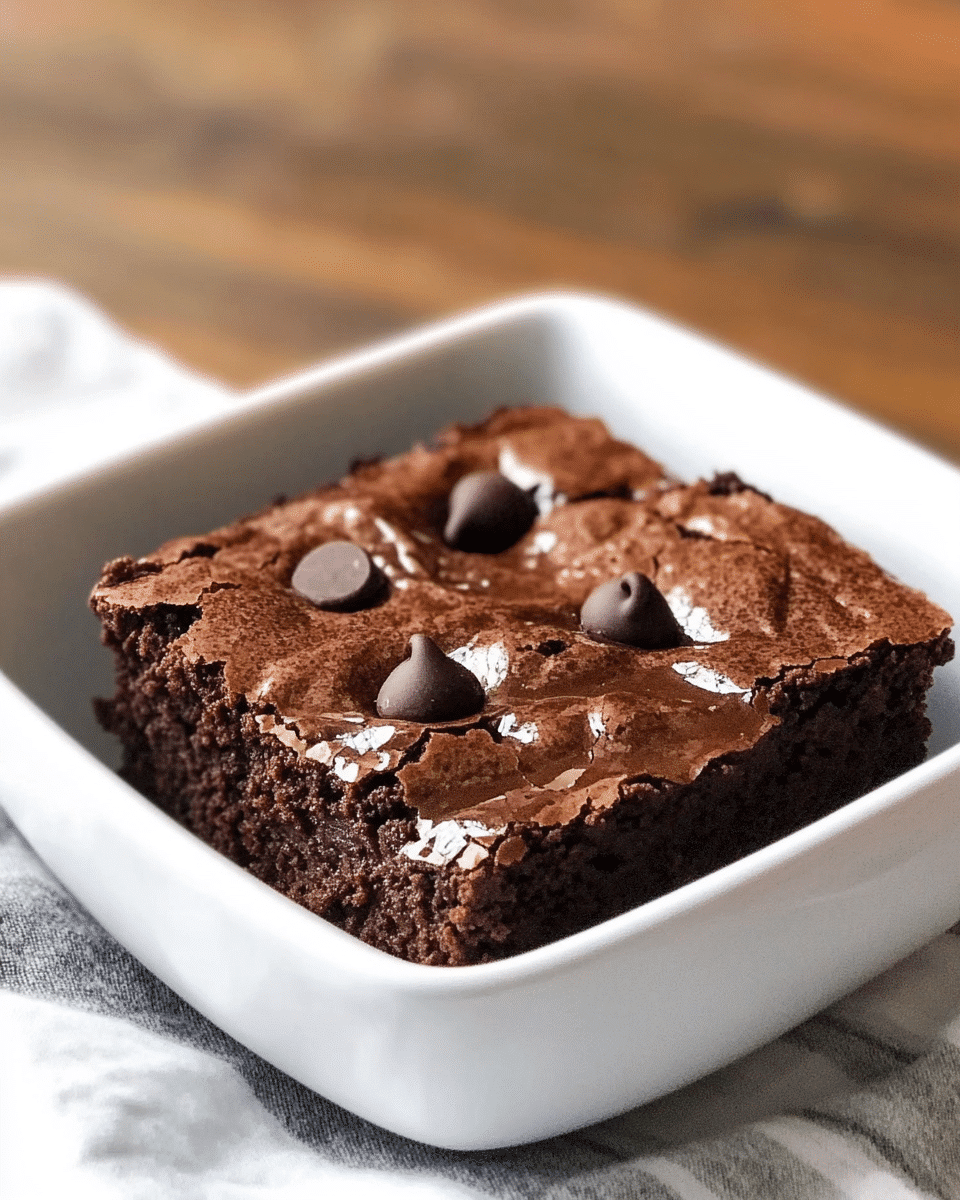 Cottage Cheese Microwave Brownie