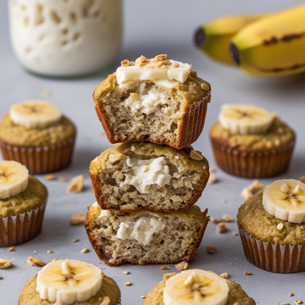 Flourless Cottage Cheese Banana Protein Muffin Bites