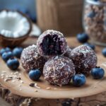 Blueberry Coconut Protein Energy Balls