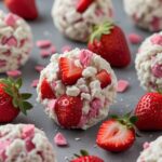 No-Bake Cottage Cheese Strawberry Protein Bites