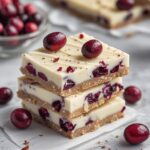 No-Bake Cranberry White Chocolate Yogurt Bars