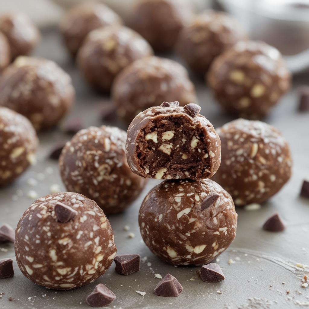 Cottage Cheese Chocolate Fudge Energy Balls