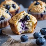 Flourless Cottage Cheese Blueberry Muffin Bites