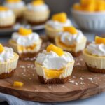 No-Bake Cottage Cheese Mango Cheesecake Bites