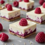 No-Bake Raspberry Greek Yogurt Cheesecake Bars