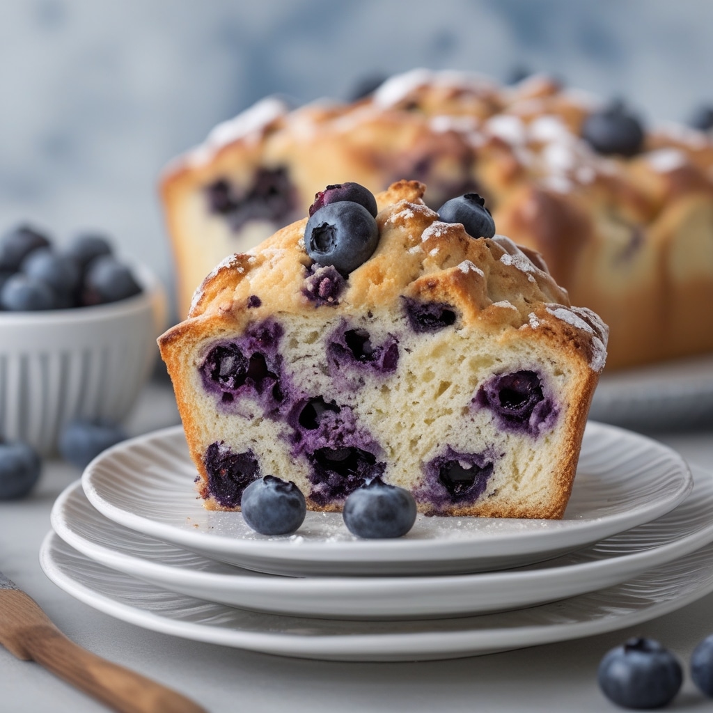 Cottage Cheese Blueberry Cloud Bread