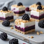 No-Bake Blackberry Greek Yogurt Protein Bars
