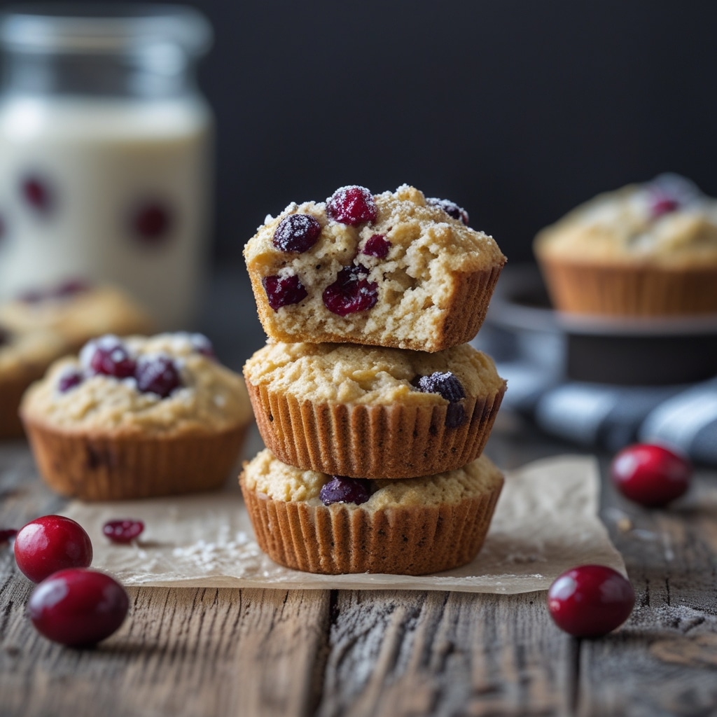Flourless Cottage Cheese Cranberry Protein Muffin Bites