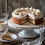 Dreamiest Espresso Almond Cake with Ricotta and Whipped Cream