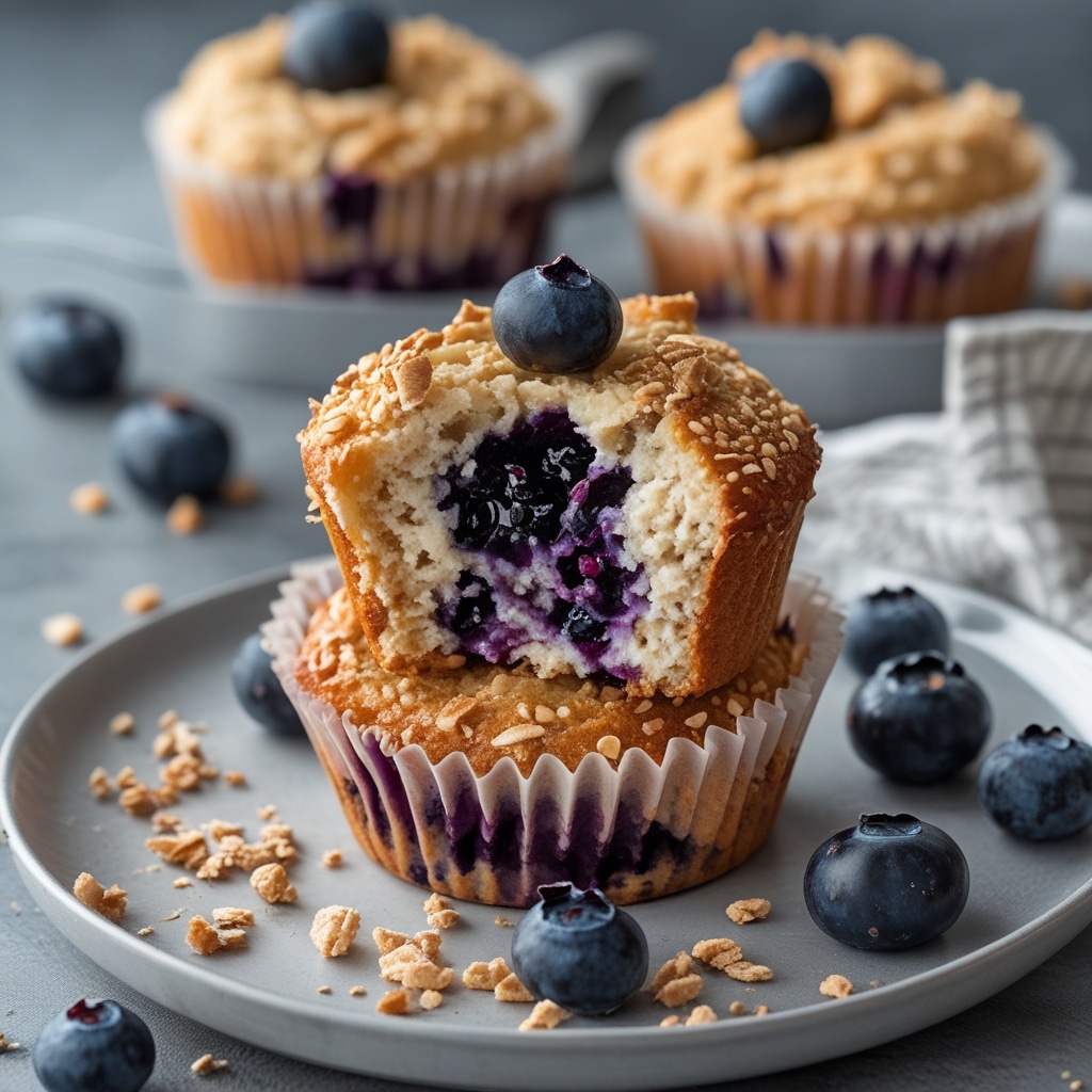 High-Protein Cottage Cheese Blueberry Muffin Tops