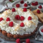 Raspberry Fluffy Cloud Bread with Cottage Cheese