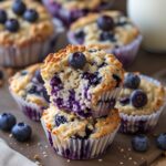 High-Protein Cottage Cheese Blueberry Muffin Tops