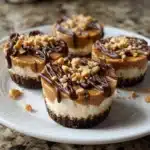 Peanut Butter Cottage Cheese Cheesecake Cups
